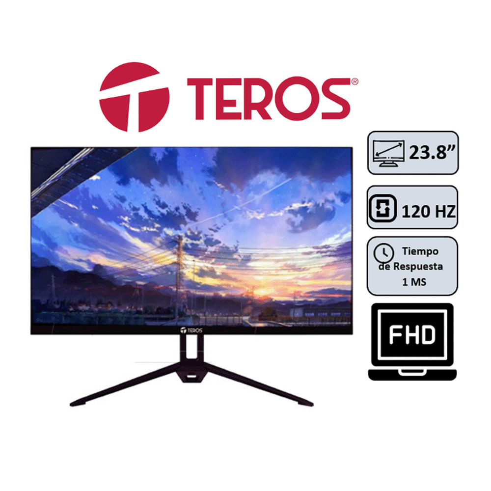 MONITOR TEROS TE-2415S 23.8 120HZ IPS FHD HDMI VGA SPEAKER