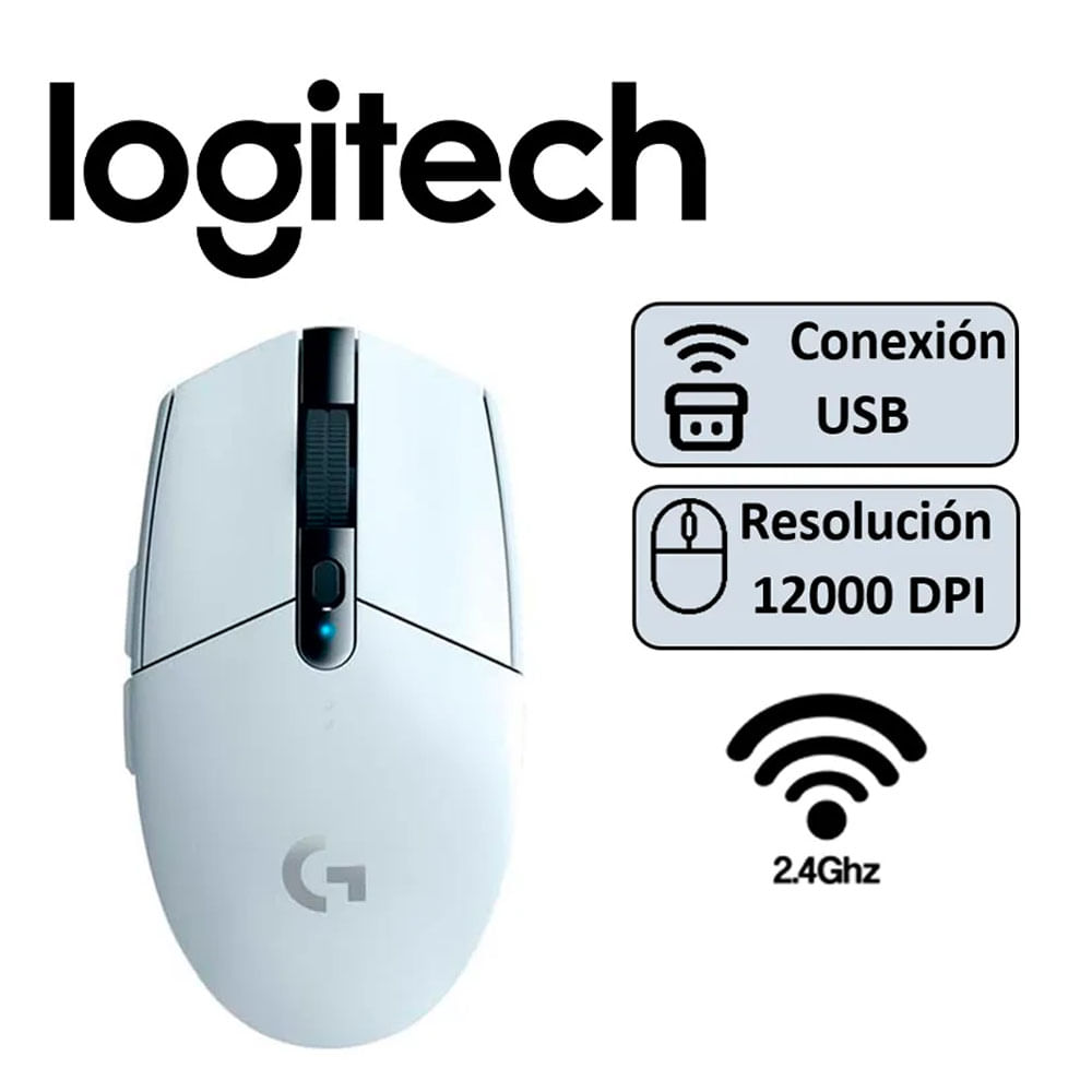 MOUSE LOGITECH G305 LIGHTSPEED BLANCO
