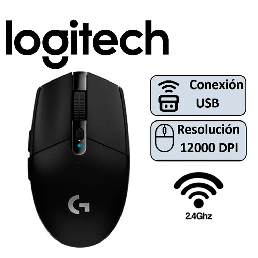 MOUSE LOGITECH G305 LIGHTSPEED NEGRO
