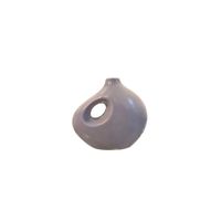 Jarrón Decorativo Abstracto Gris Mate  - Adorno Elegante para Sala Regalo Ideal