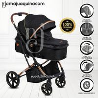Coche Cuna Moisés de Lujo SATURNO ULTRA Black