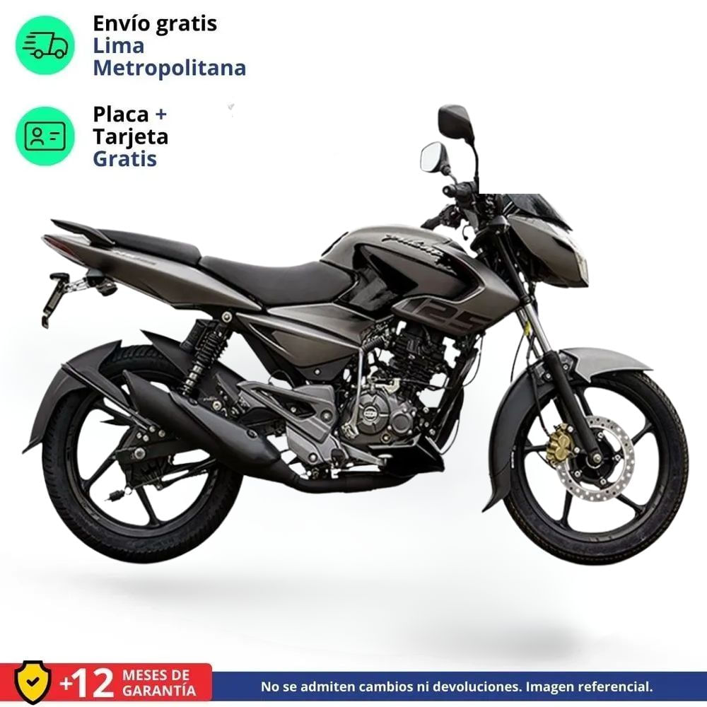 Moto Bajaj Pulsar LS 125 Negro/Gris