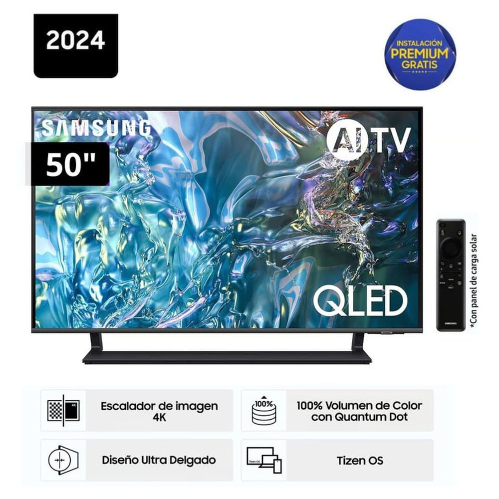 Televisor Samsung QLED Tizen OS Smart Tv 50"" 4K 50Q65D - Nuevo 2024