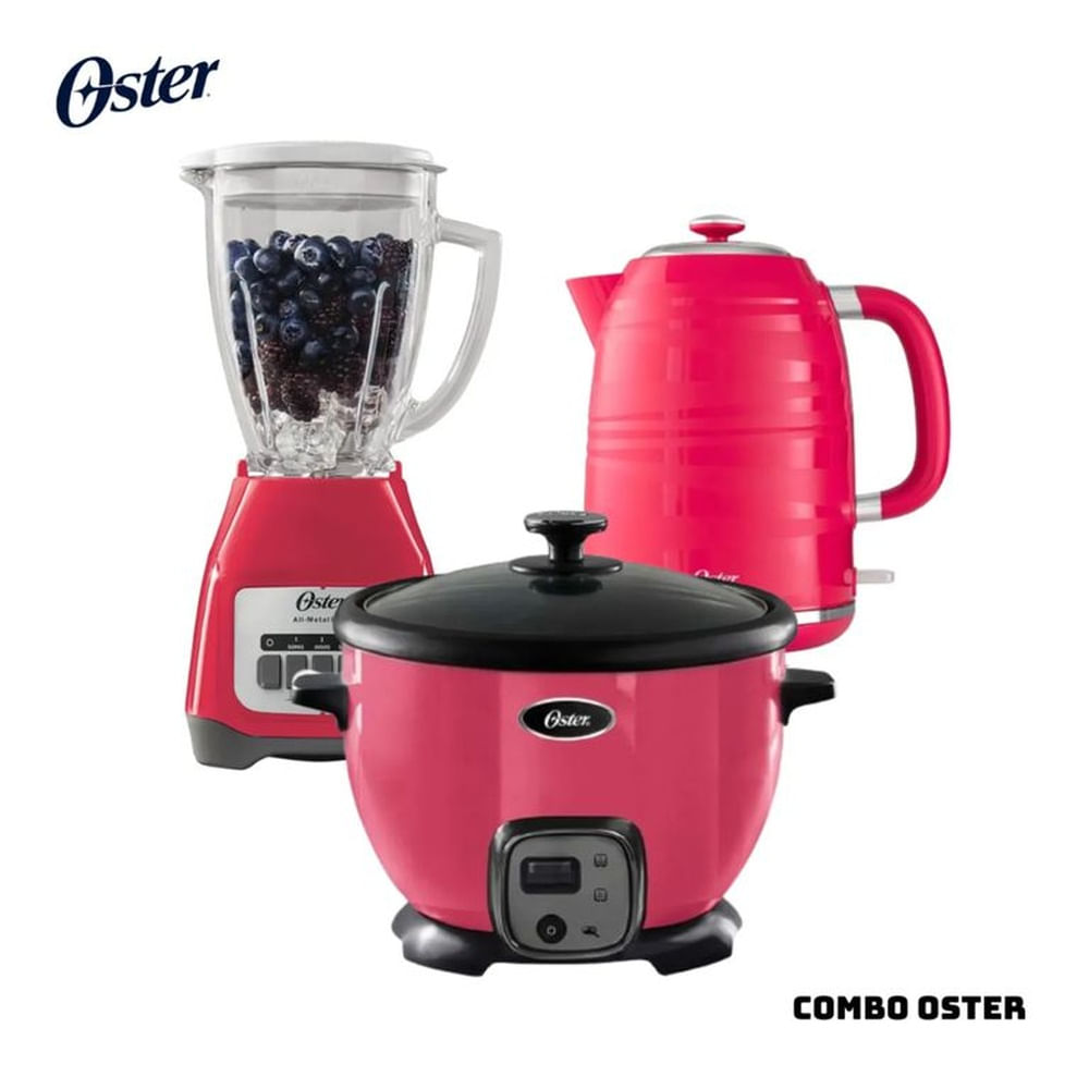 COMBO OSTER ARROCERA + HERVIDOR + LICUADORA - SANDIA