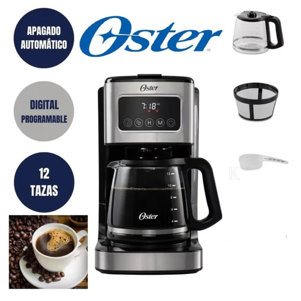 Cafetera con pantalla táctil de 12 tazas Oster® BVSTDC4403