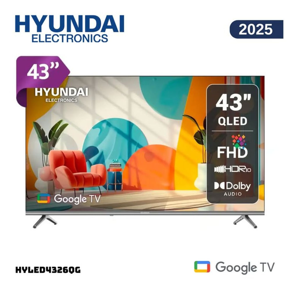 TELEVISOR SMART TV HYUNDAI QLED 43 HYLED4326QG