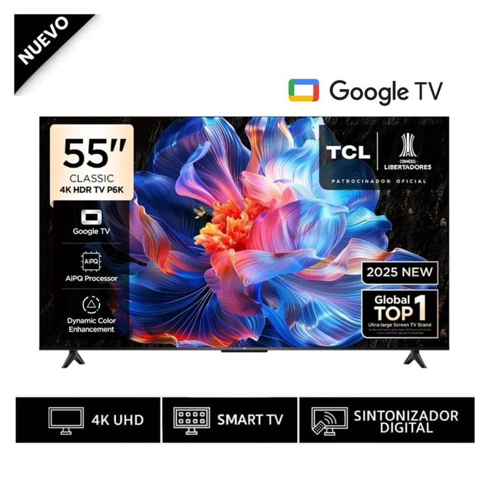 Televisor Smart TV TCL 55 4K Google TV 55P6K