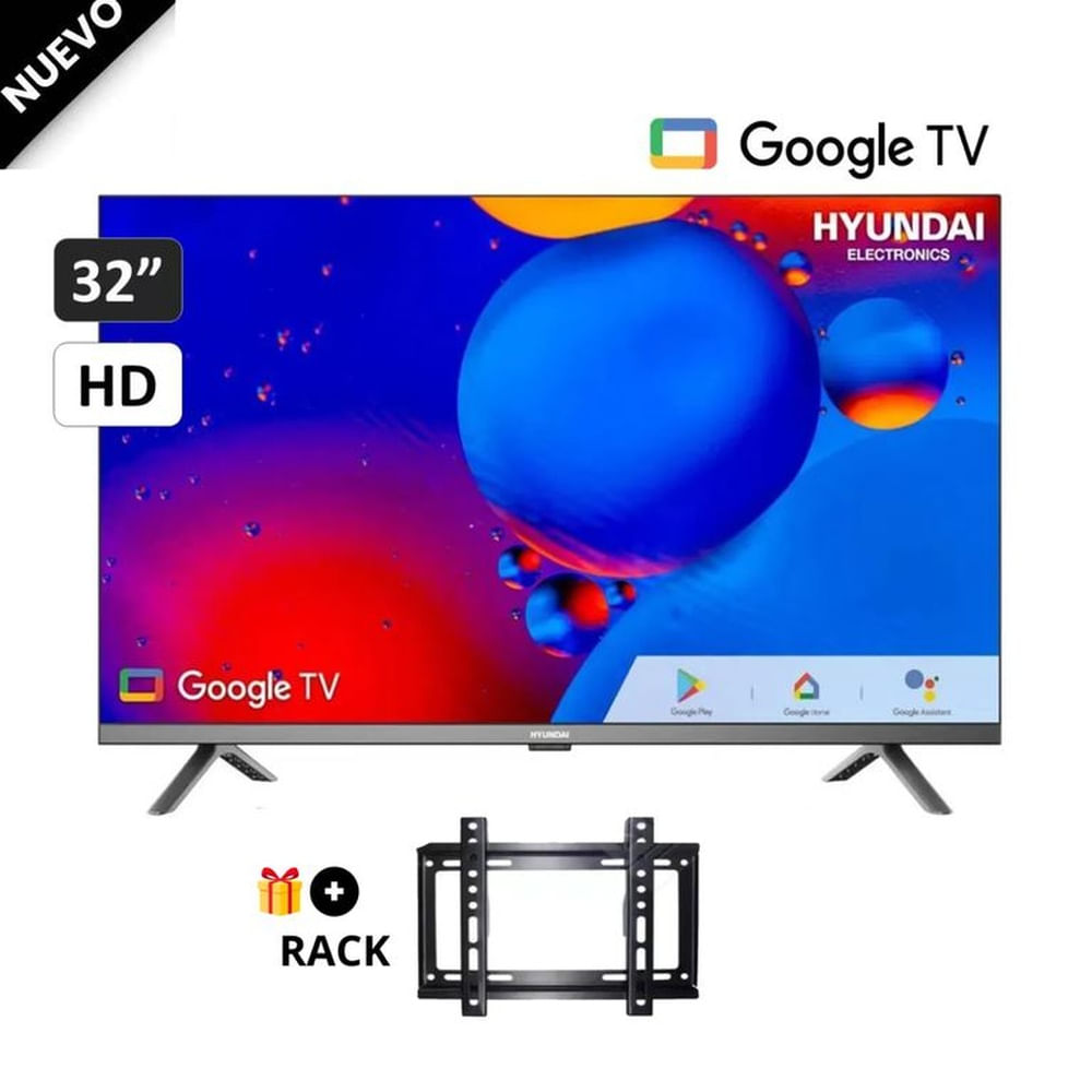 TV 32 HYUNDAI - HYLED3254GIM HD GOOGLE TV + RACK
