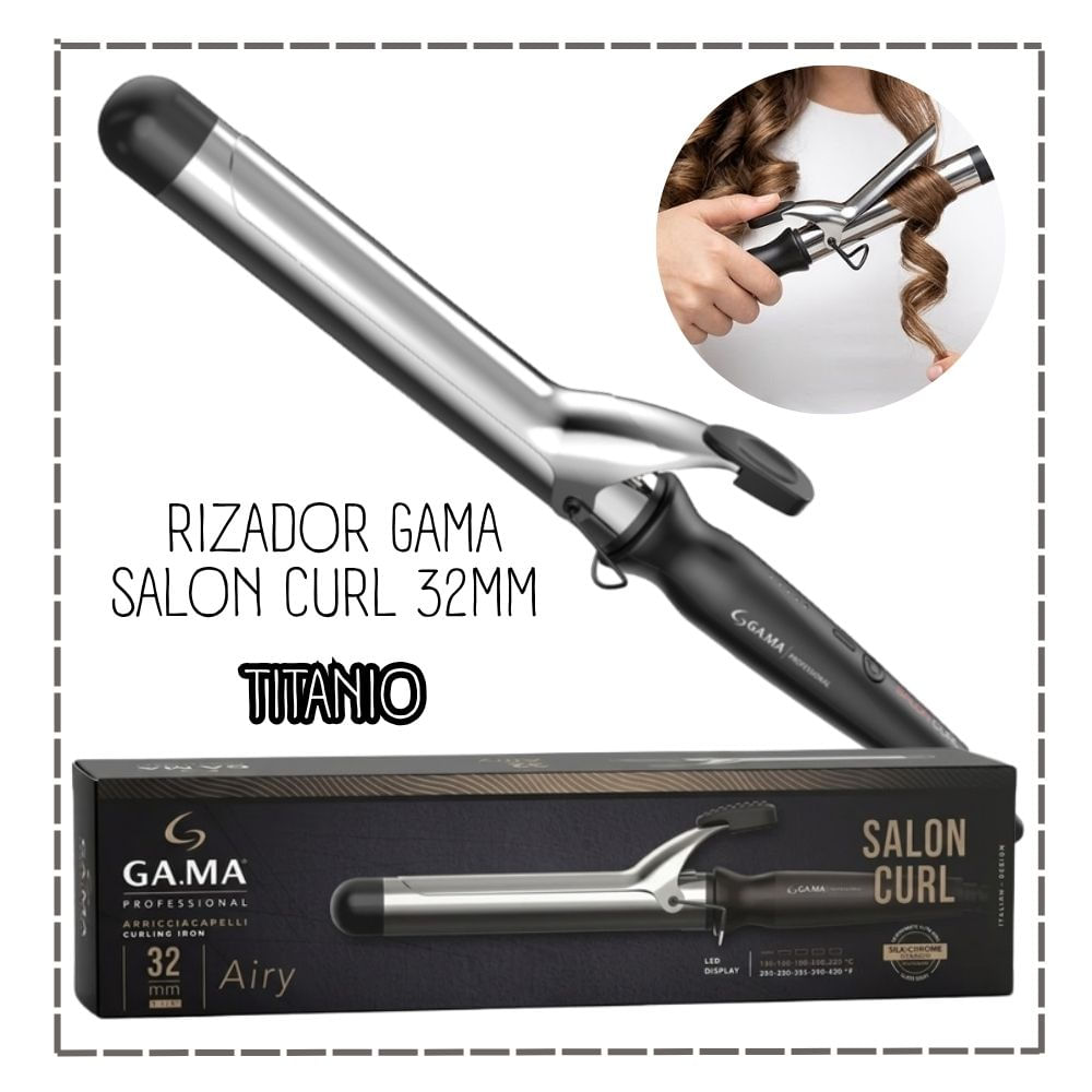 RIZADOR GAMA SALON CURL TITANIO 32MM