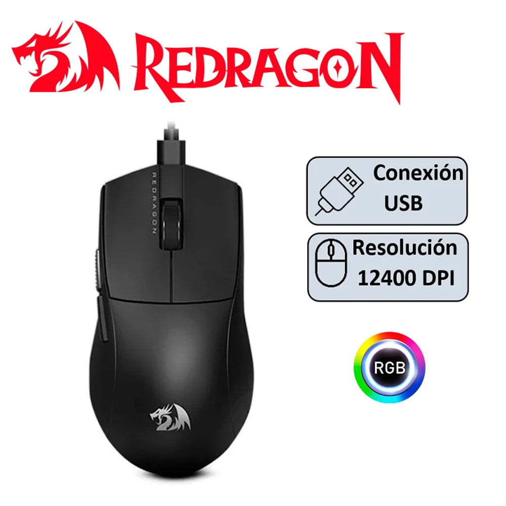 MOUSE REDRAGON K1NG M724 1HZ NEGRO