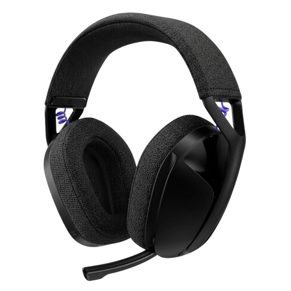 Audifono Logitech G321 con micrófono inalámbrico Lightspeed color negro