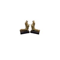 Porta Libros Decorativo  Cocodrilos Dorados Set x2 - Adorno Elegante para Sala Regalo Ideal