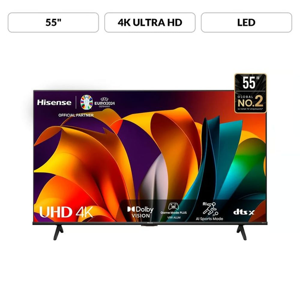 Televisor Hisense 55'' UHD TV 4K SMART 55A6N 2024 VIDAA DOLBY VISION HDR