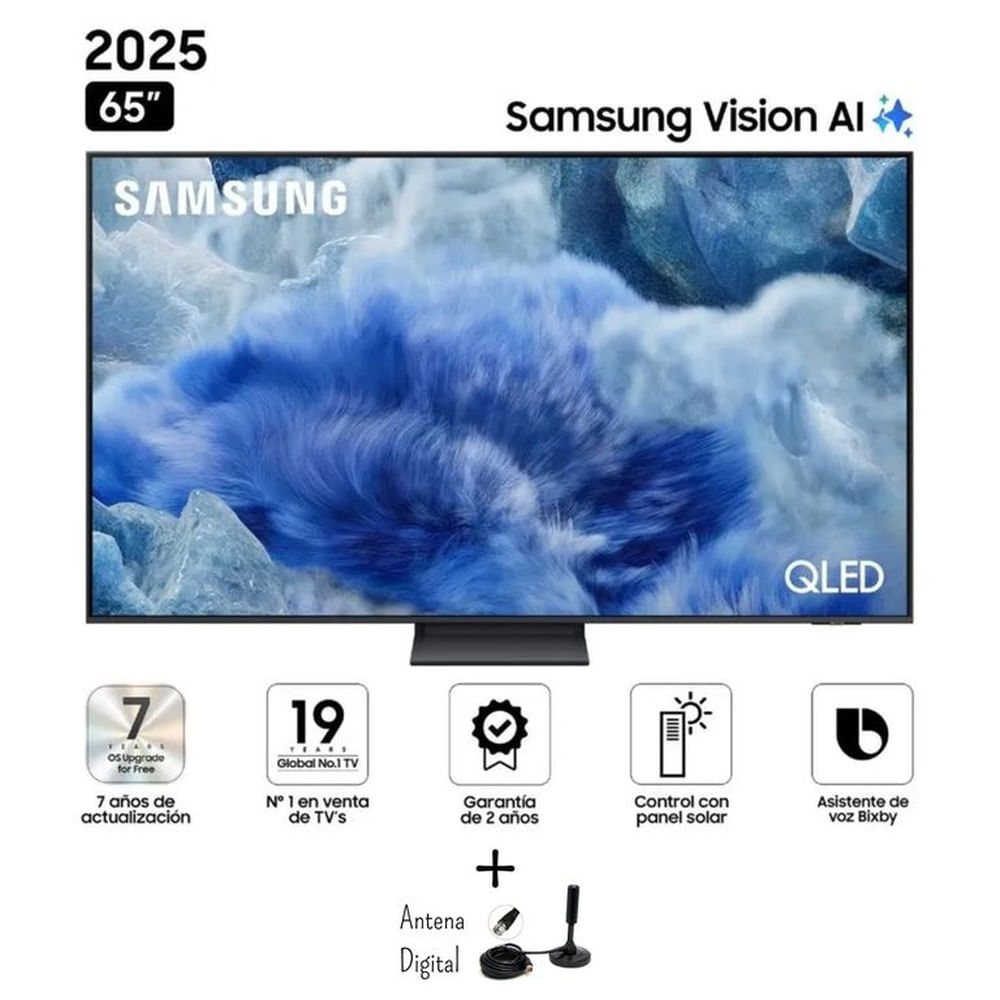 Televisor Samsung 65 QLED Q8F Vision Ai Smart Tv 2025 +Antena