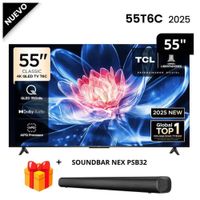 Televisor TCL 55 QLED 4K Ultra HD 55T6C + Soundbar Nex
