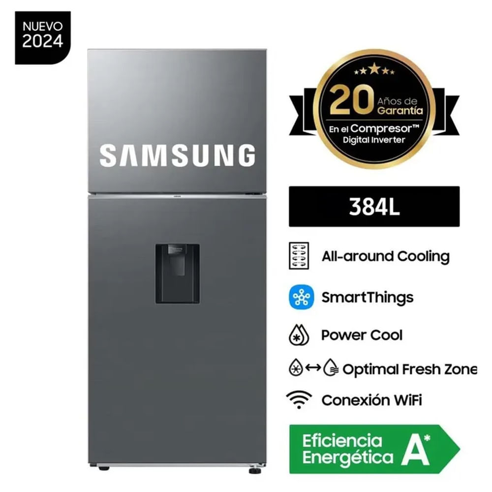 Refrigeradora Samsung 384L Top Mount Freezer RT38DG6730S9 - Nuevo