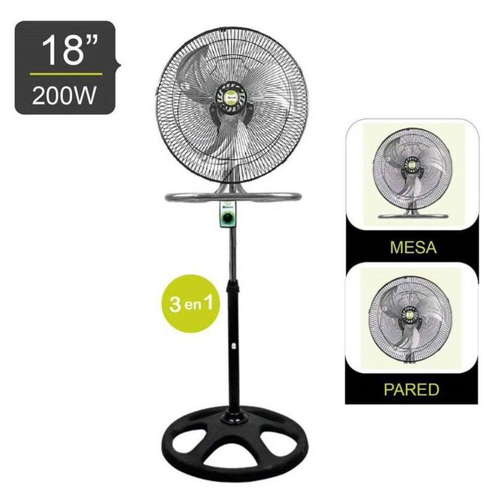 Ventilador Pedestal De 18"" 200 W BK-8218VI