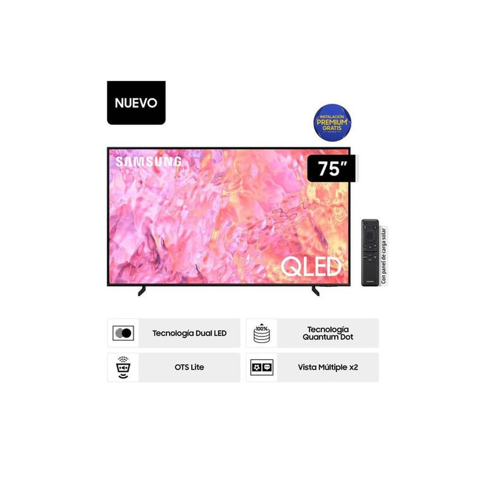 Televisor Samsung QLED Smart TV 75 QLED 4K QN75Q60CAGXPE