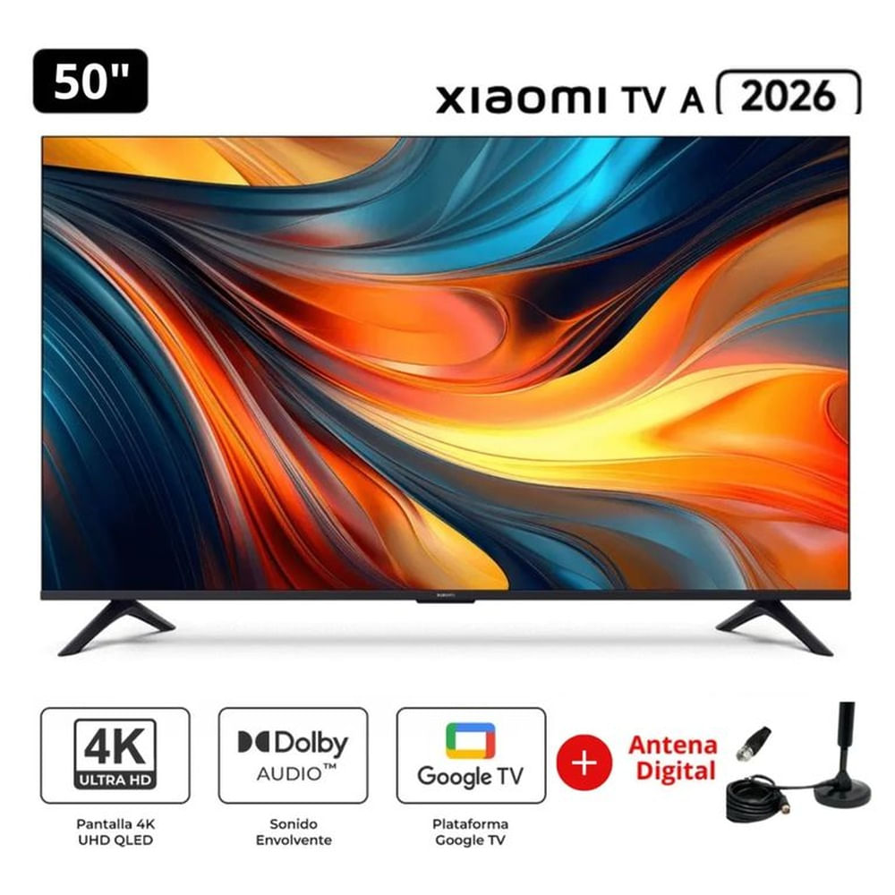 Televisor Xiaomi 50 UHD 4K 2026 + Antena Digital
