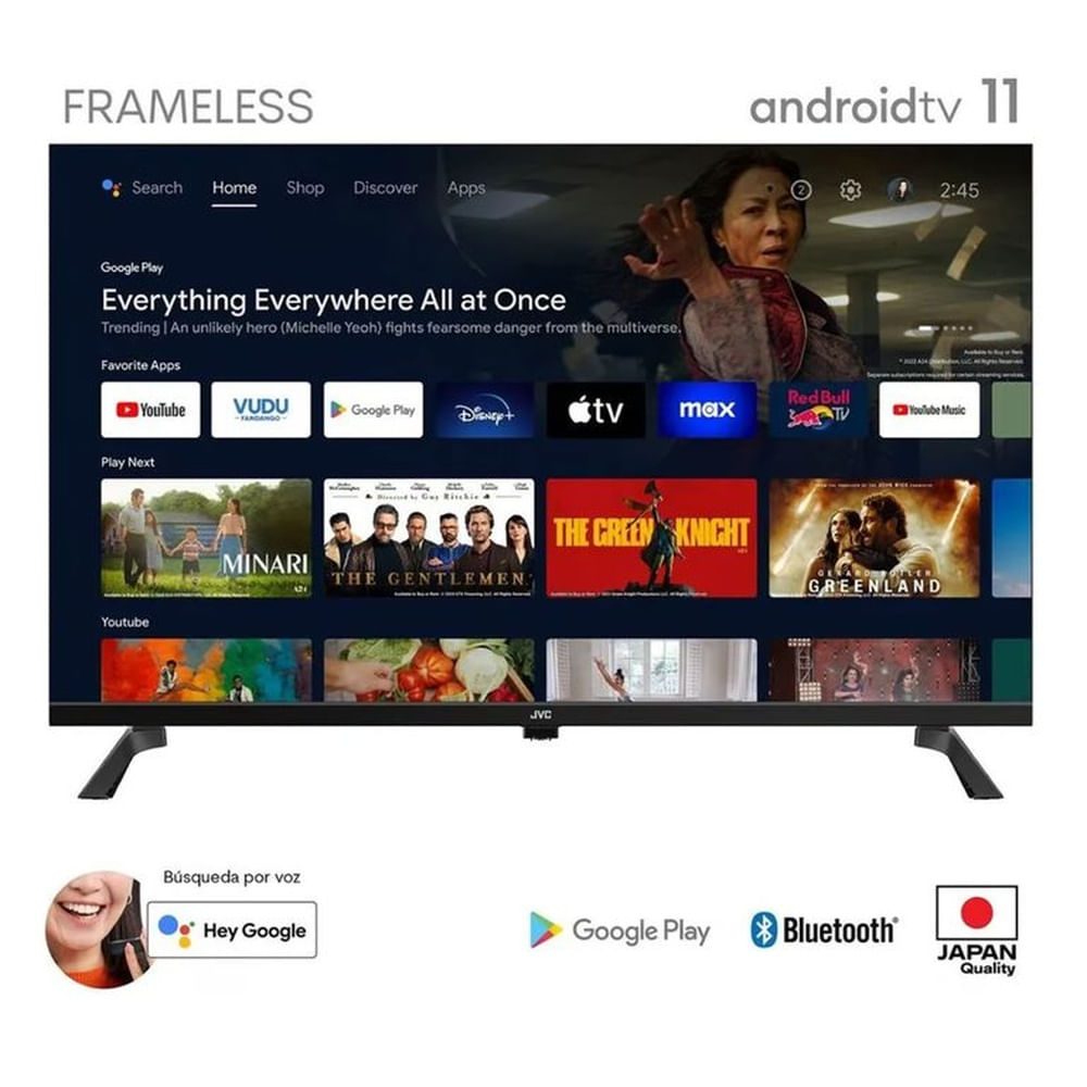 Televisor JVC 32 HD LED Android TV LT-32KB127 2024