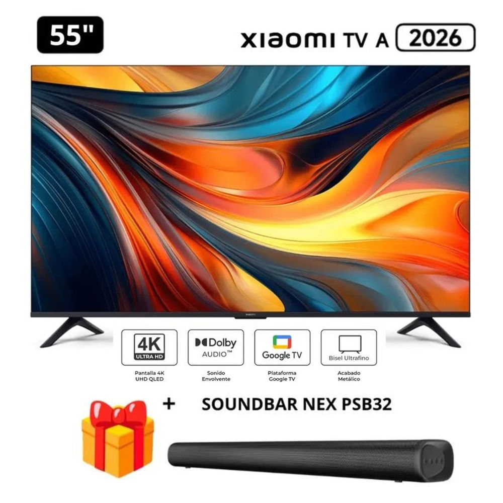 Televisor Xiaomi 55 UHD 4K 2026 + Soundbar Nex