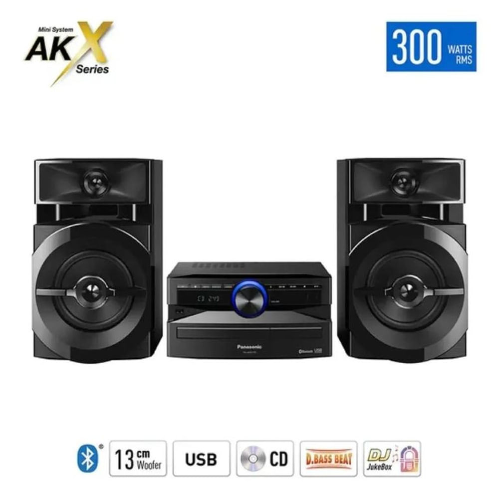 Minicomponente Panasonic SC-AKX110PSK 300W RMS