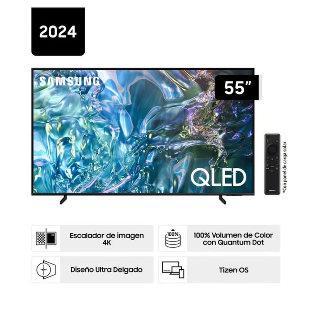 Televisor Samsung 55” QLED 4K Tizen Os Smart Tv QN55Q60DAGXPE