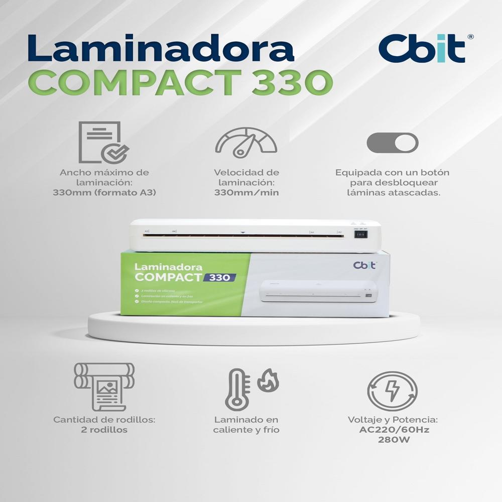 LAMINADORA ENMICADORA CBIT COMPACT 330 A3 A4