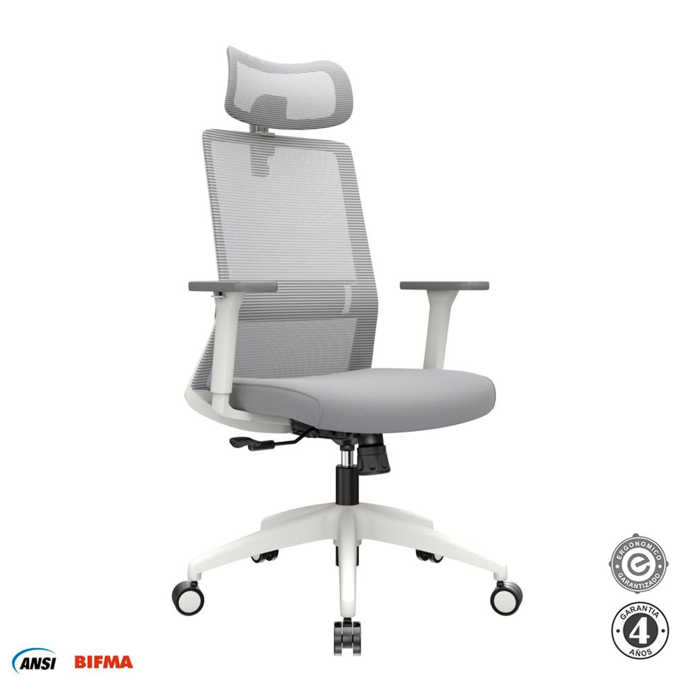 Silla Ergonómica Twist Presidente Nylon Gris Ofideas