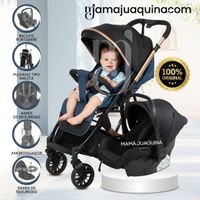 Coche Maleta Travel System J SPARROW Porta Bebé Blue