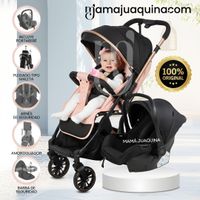 Coche Maleta Travel System J SPARROW Porta Bebé Pink