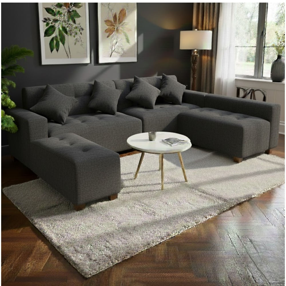 Juego de Sala Modular Nina Gris Oscuro