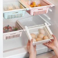 Organizador De Refrigerador Deslizable Pack X3 Bandeja Ajustable Cocina