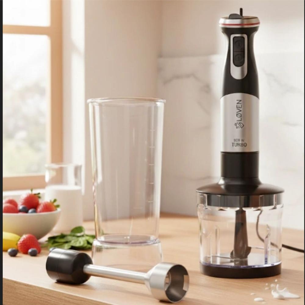 Batidora Inmersion Loven MP800CLA 800W Vaso 1L Acero