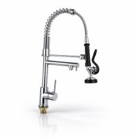 Grifo Mezcladora Cocina HORSE Profesional 360 doble salida Acero Inoxidable Uso industrial