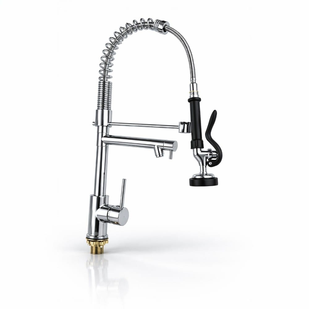 Grifo Mezcladora Cocina HORSE Profesional 360 doble salida Acero Inoxidable Uso industrial