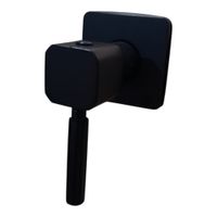 Llave Individual agua fria para Ducha Cuerpo bronce color Negro Mate Moderno