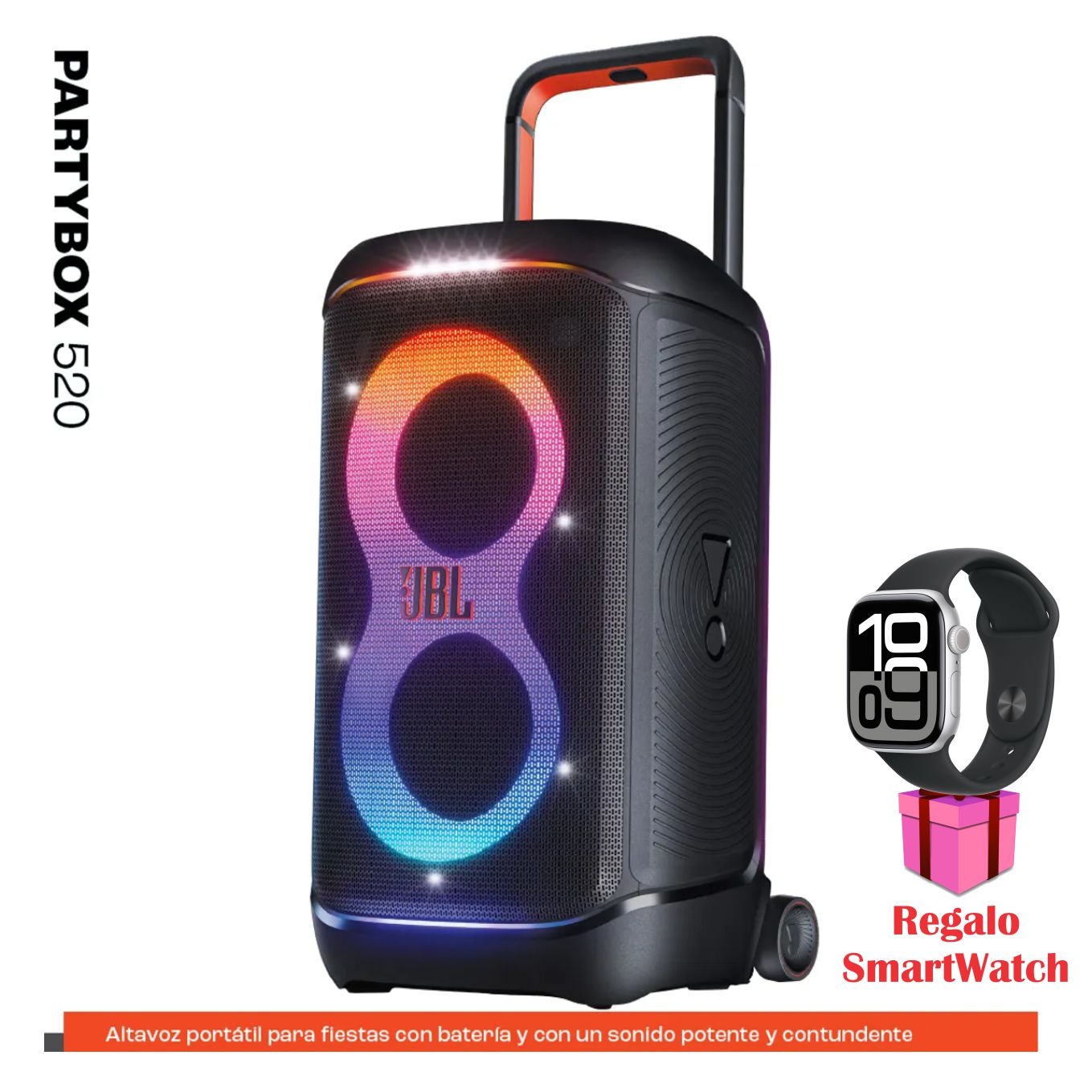 Parlante Bluetooh Jbl Partybox 520 400W RMS 15hr