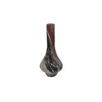 Jarrón Decorativo de Vidrio Diseño Marmoleado -Adorno Elegante para Sala Regalo Ideal