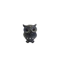 Adorno Decorativo Búho Negro con Detalles Espejados - Adorno Elegante para Sala Regalo Ideal
