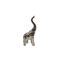 Elefante Decorativo Cromado Adorno Elegante para Sala Regalo Ideal