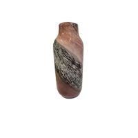 Jarrón Decorativo de Vidrio Diseño Marmoleado Rosado  - Adorno Elegante para Sala Regalo Ideal
