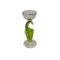 Porta velas decorativo de vidrio artístico - Adorno Elegante para Sala Regalo Ideal