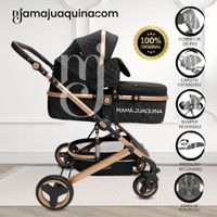 Coche Cuna Moisés de Lujo LOVY BABY Black