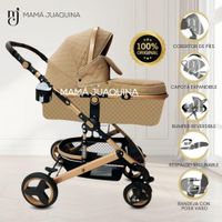 Coche Cuna Moisés de Lujo LOVY BABY Beige