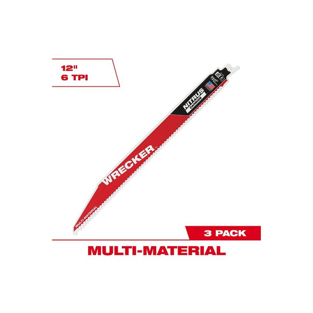 Hoja para sierra sable WRECKER™ de 12 pulg de carburo 48-00-5373