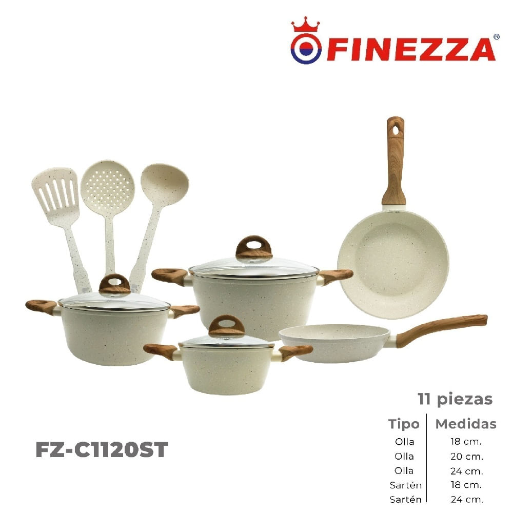 Set De Ollas Ultra Granito Finezza De 11 Pcs FZ-C1120ST