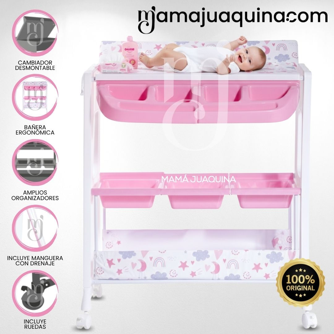Bañera Cambiador NAMI Edición Limitada Pink