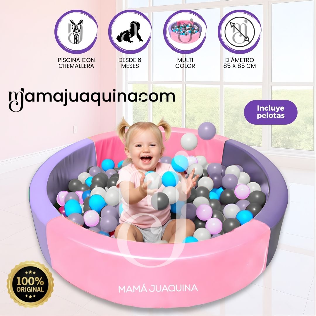 Piscina Didáctica HAPPY POOLY con Pelotas Incluidas Pink