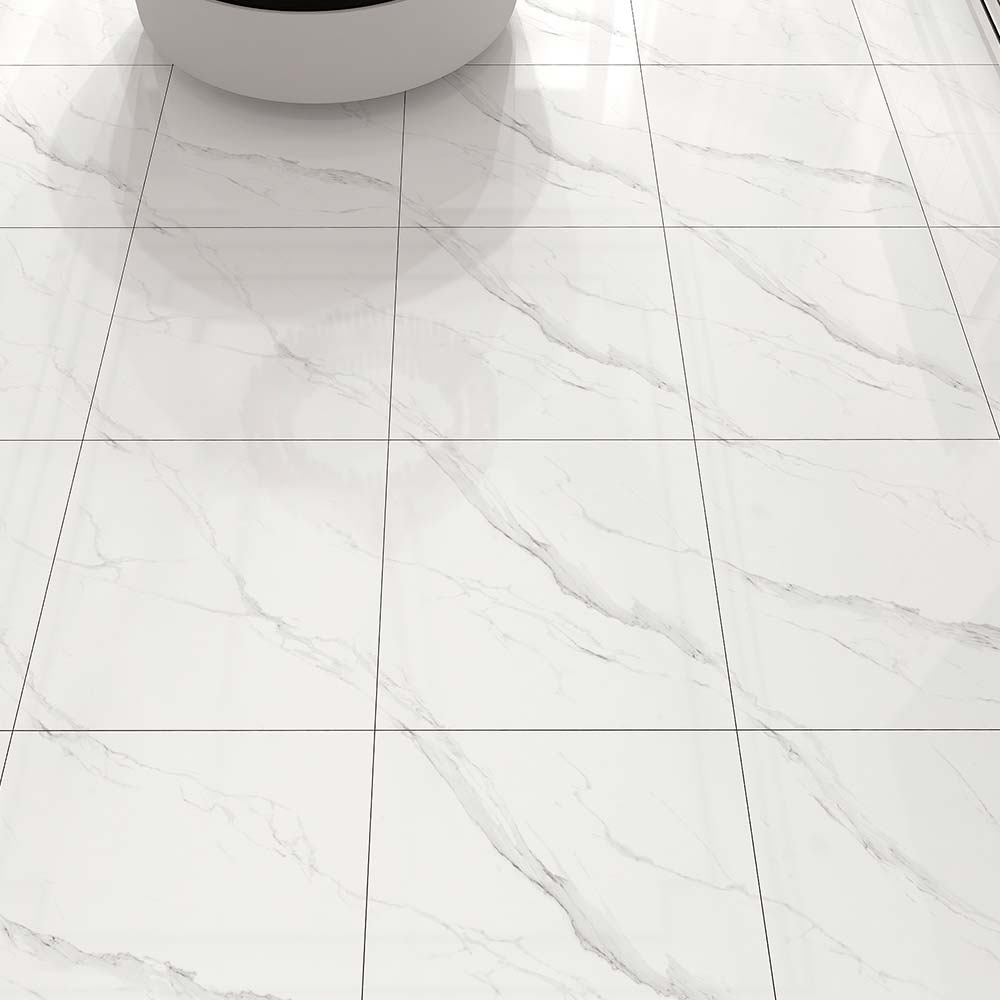 Piso Porcelanato Marmolizado Carrara Li 60x60cm 1.44m2 Orange